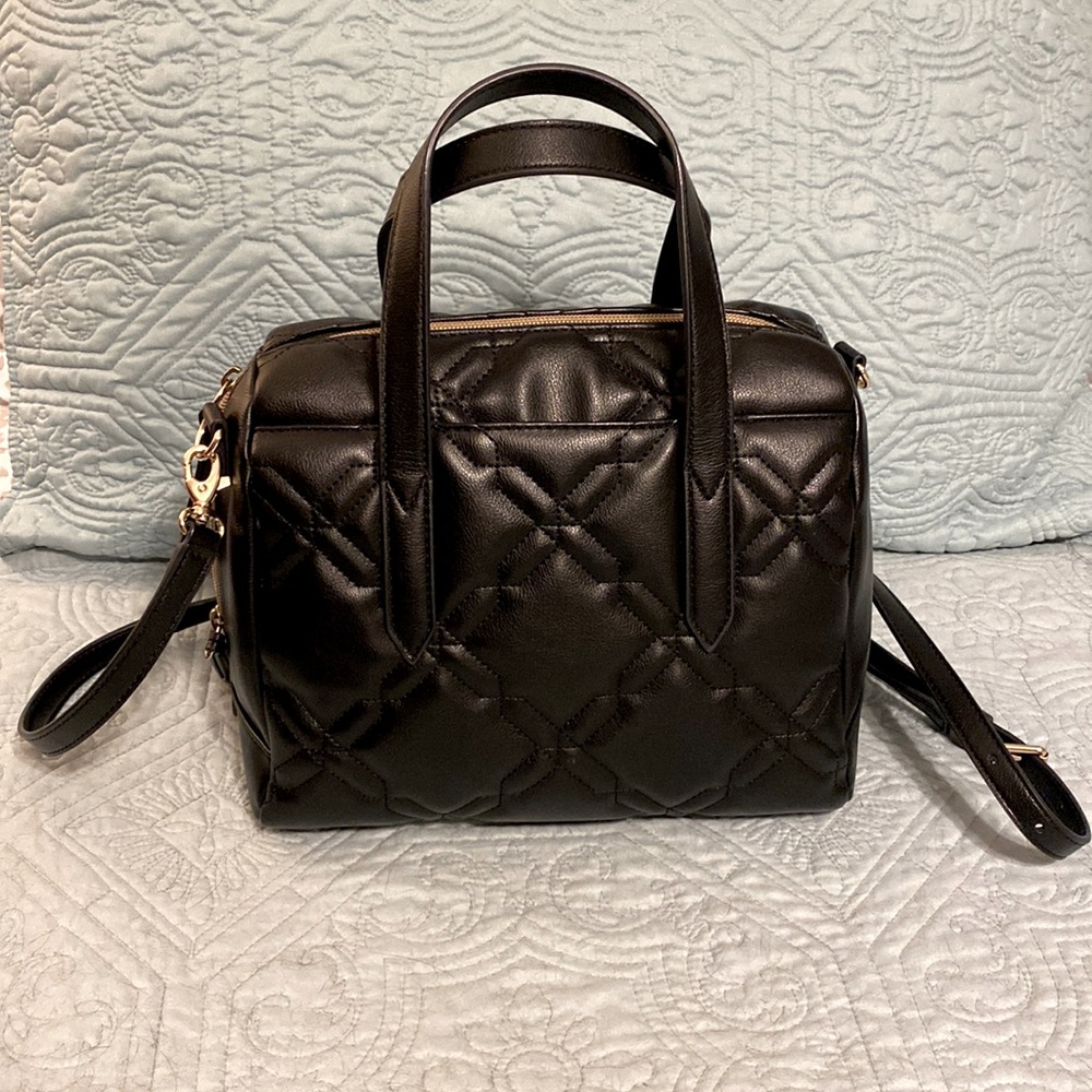 Fossil Sydney Satchel Black with Gold